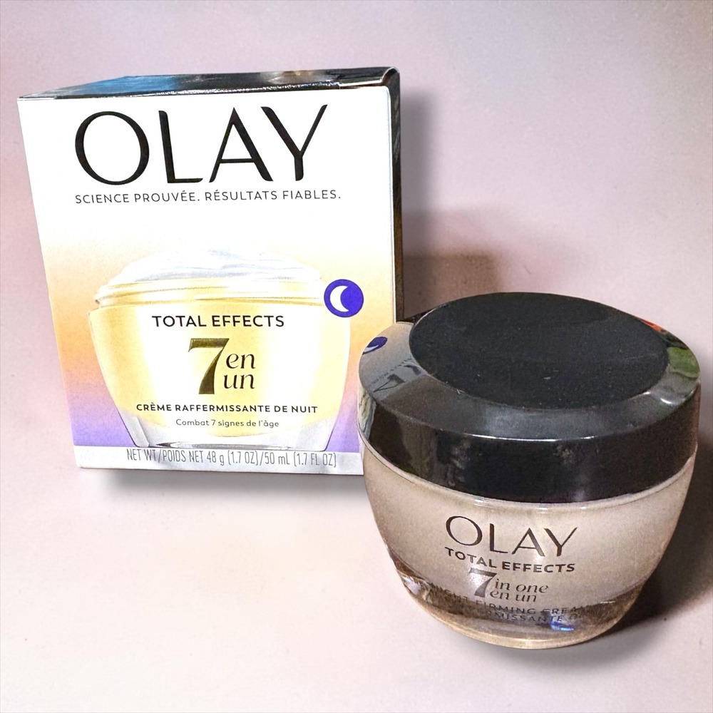 Olay Total Effects 7-in-1 Night Firming Cream 1.7oz Face Moisturizer Anti-Aging
